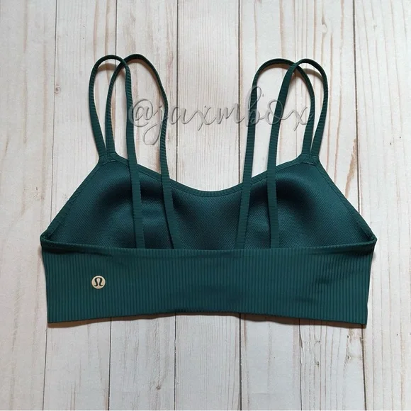 Lululemon Like a Cloud Ribbed Bra *Light Support, B/C Cup Storm Teal Size 6 - Picture 7 of 10